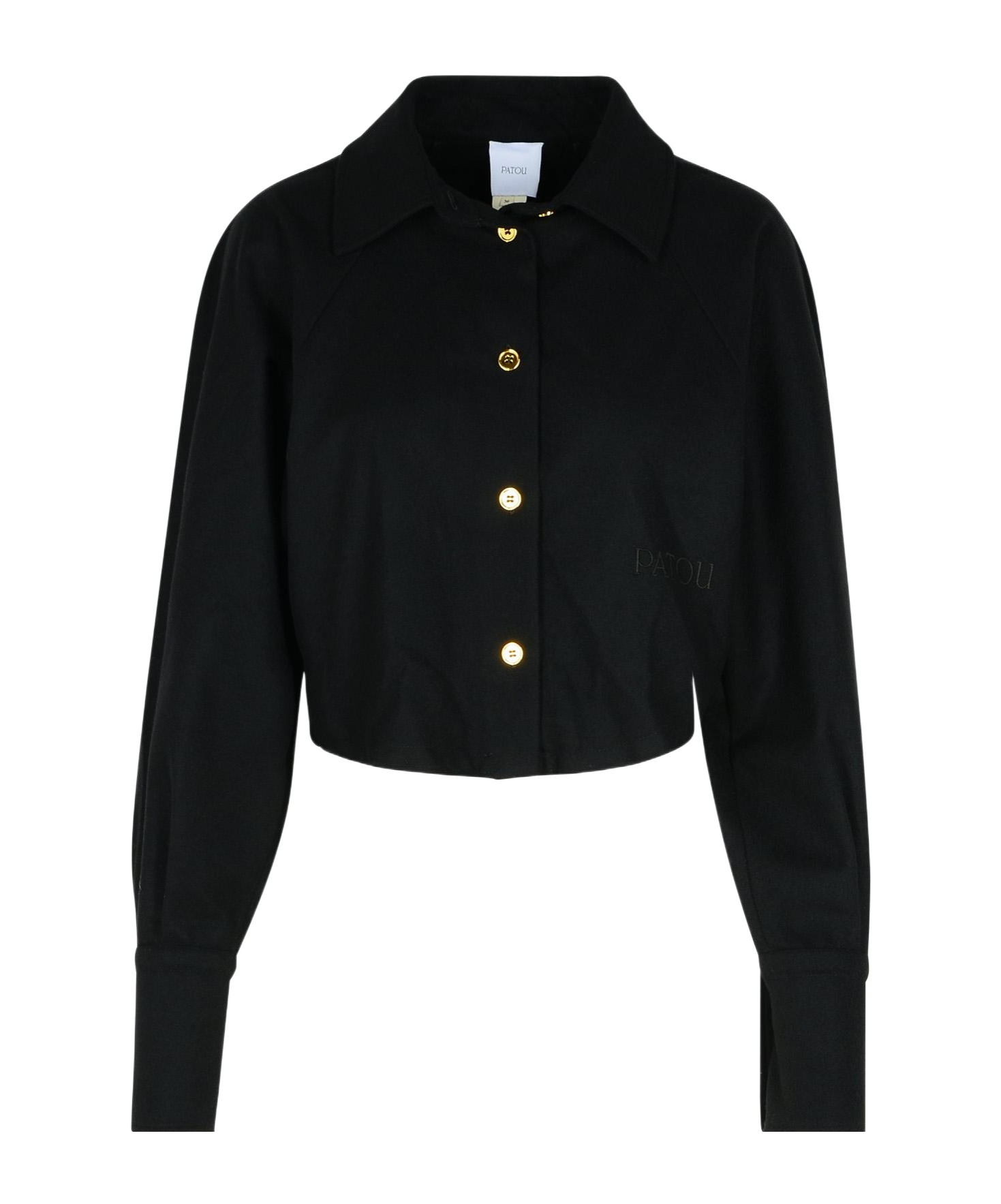Patou Cropped Shirt In Black