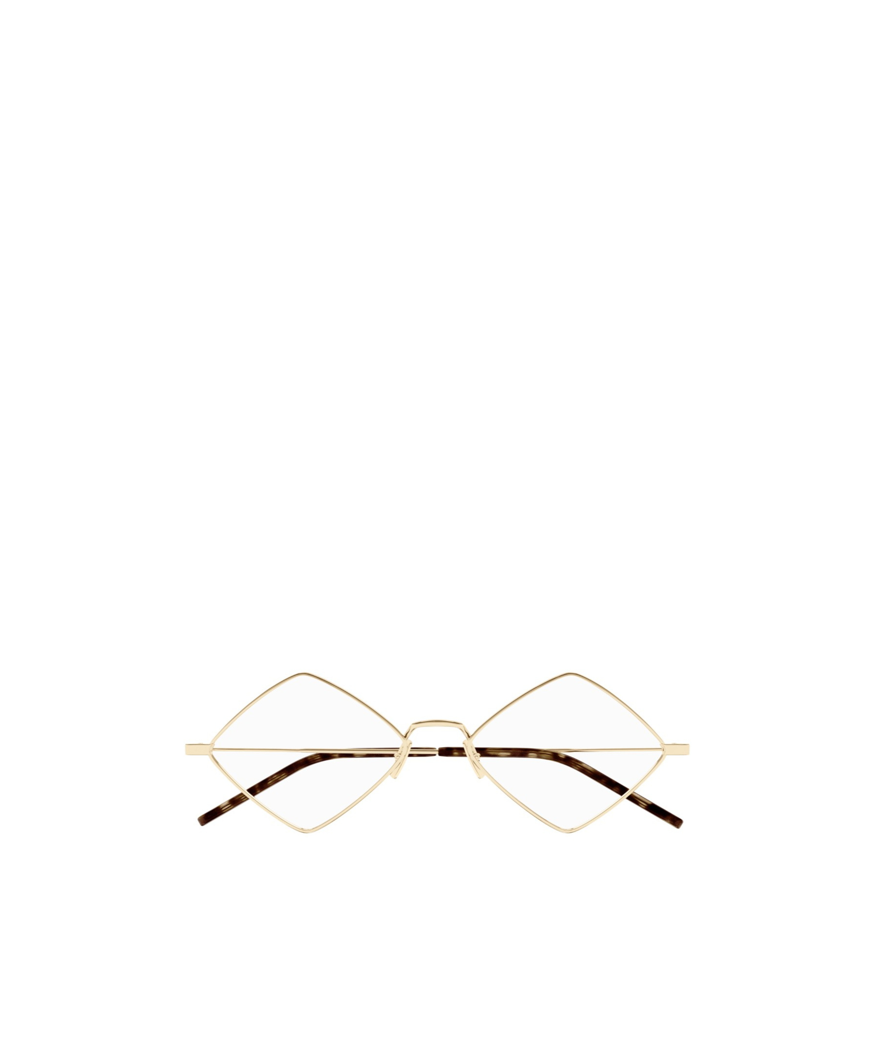 Saint Laurent Sl 302 Lisa Opt 003 Gold Transparent Gloves In Nude