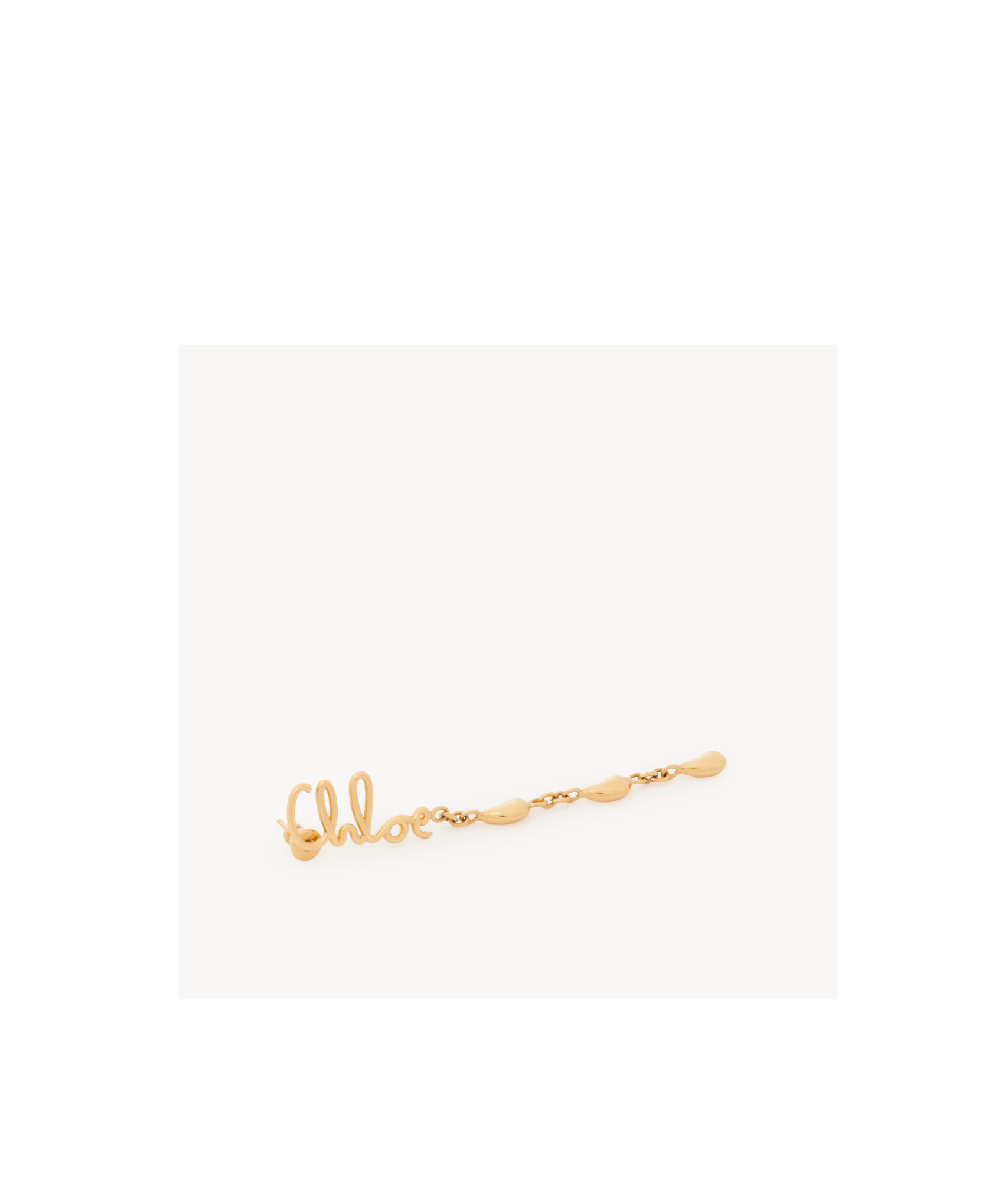 Chloé Iconic Dangling Earrings For Pierced Ears In Yellow