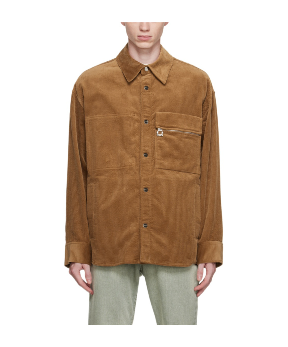 Wooyoungmi Lapel Long-sleeved Shirt In Brown