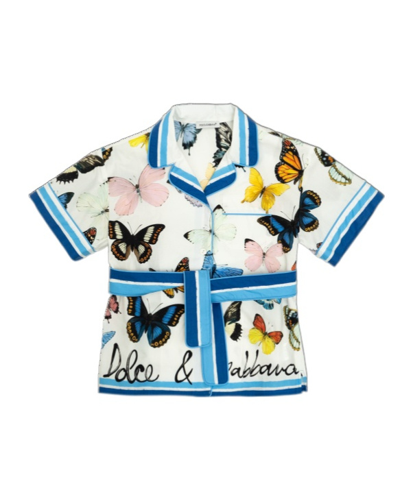 Dolce & Gabbana Short Sleeve Shirt In White
