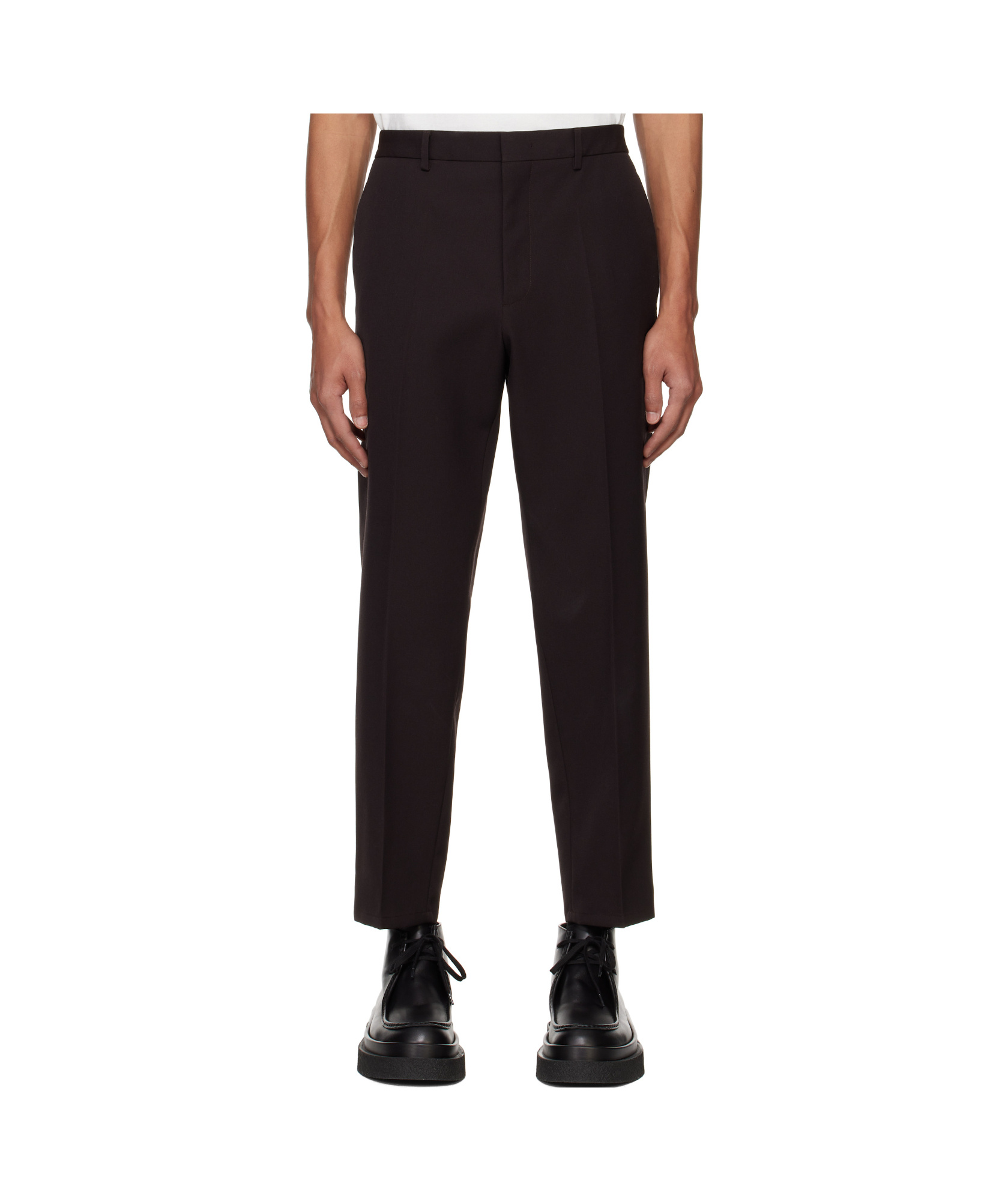 Jil Sander Tapered Trousers In Black