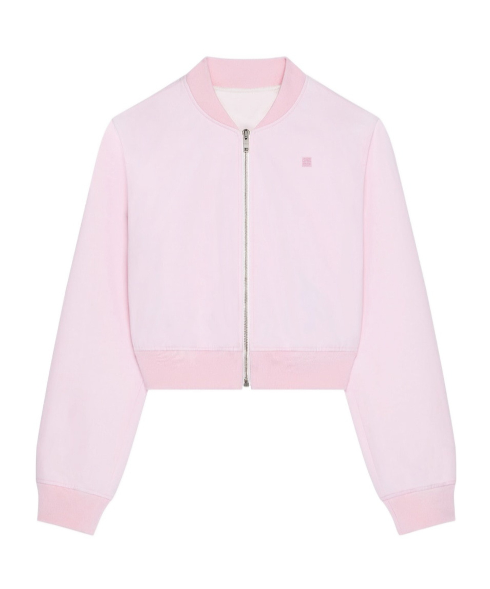 Givenchy Blouson With Back Embroidery In Pink