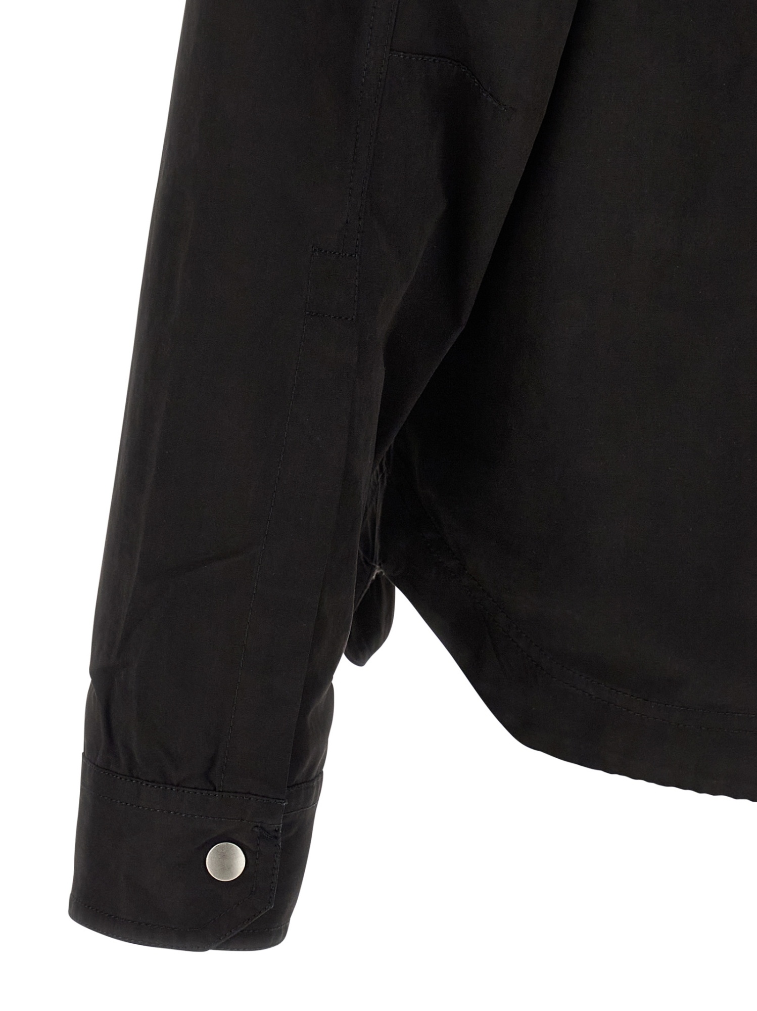 Thom Krom Snap-button Pocket Shirt In Black