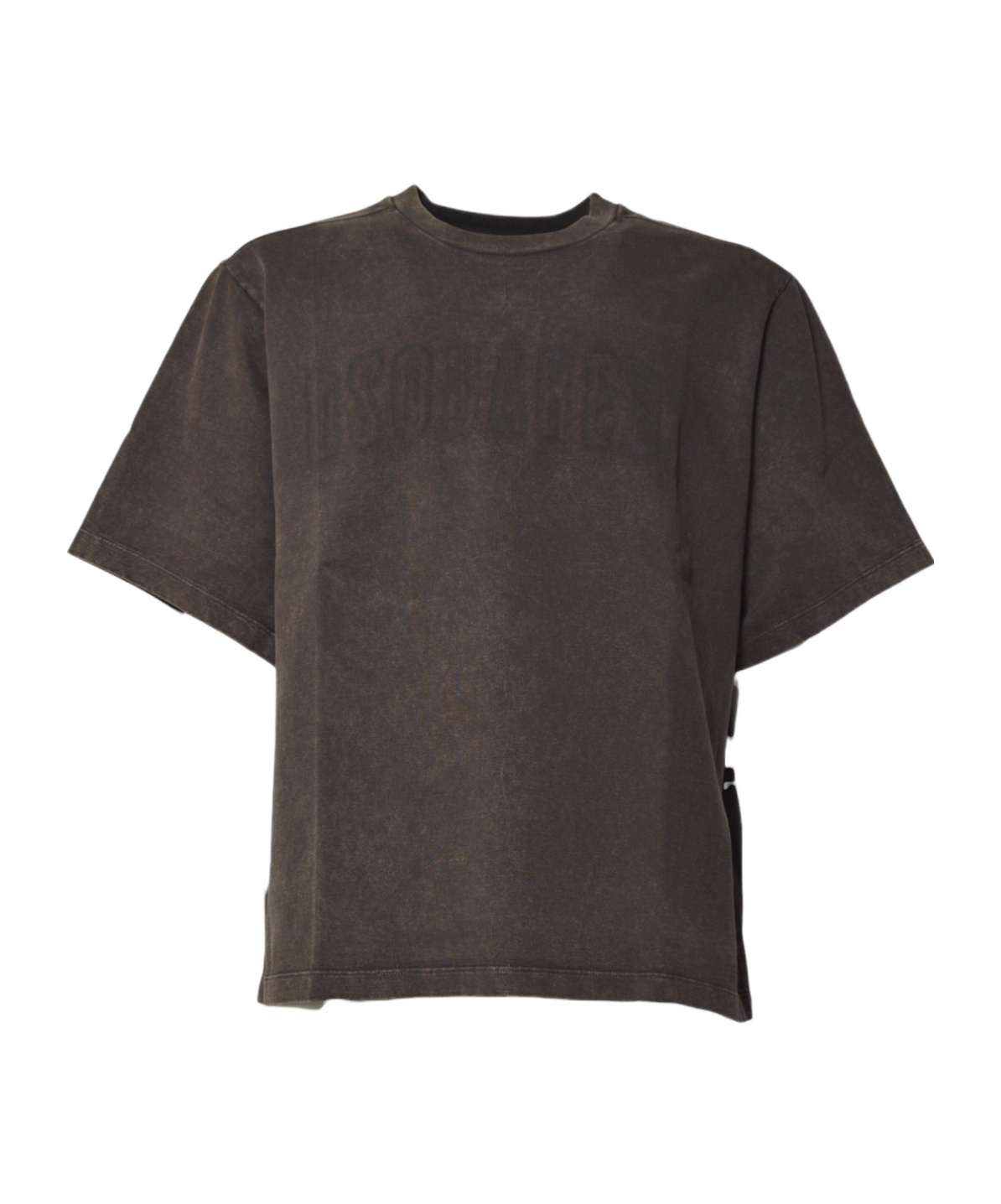 Dsquared2 Loose Ada Fit Raw Edge T-shirt In Black