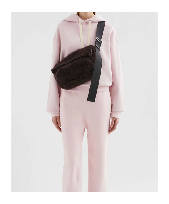 Jil Sander Cotton Terry Hoodie In Pink