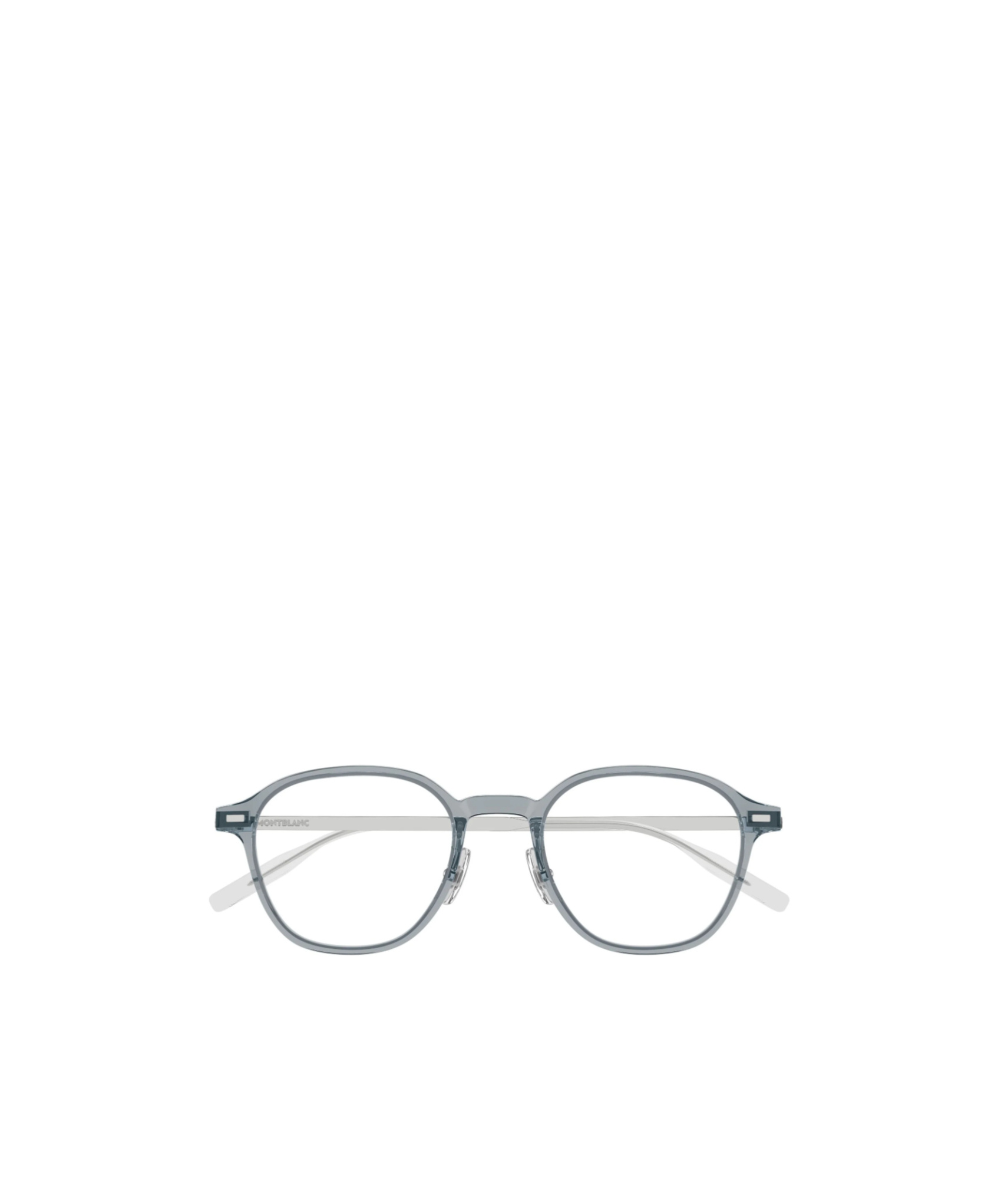 Montblanc Round-frame Glasses In Gray