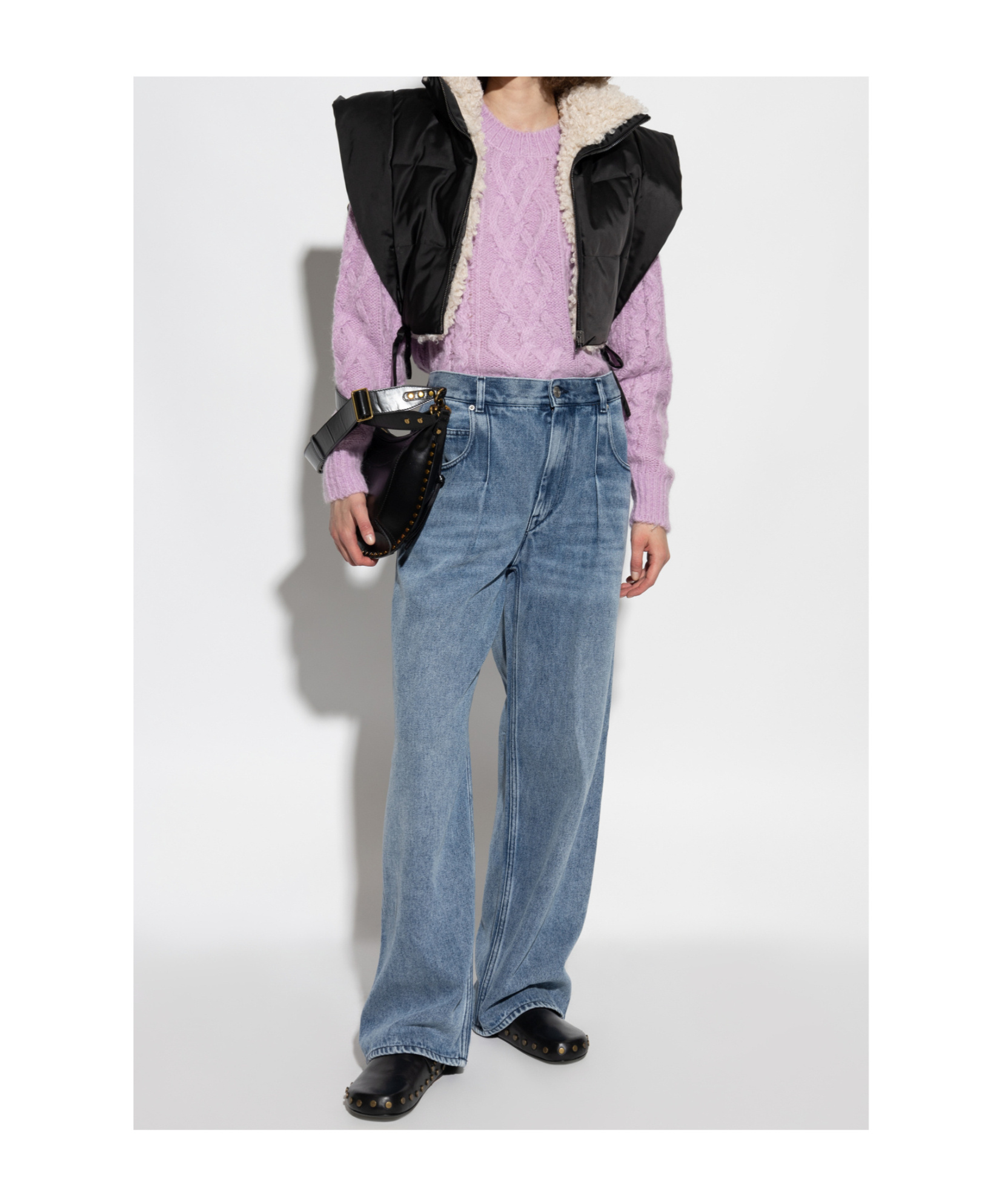 Isabel Marant Étoile Cable-knit Sweater In Pink