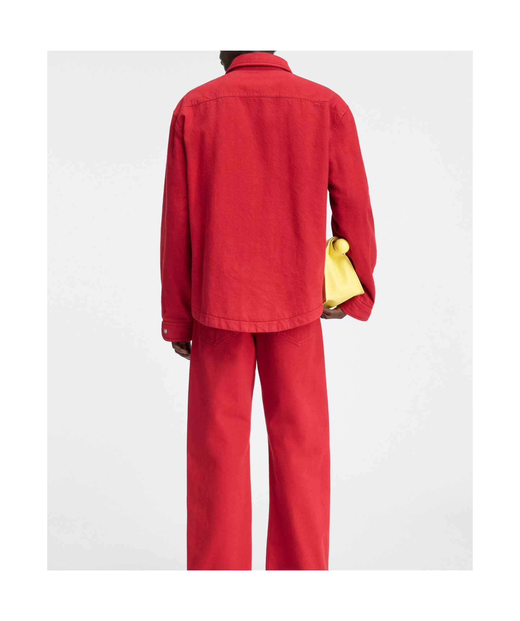 Jacquemus La Chemise Boulanger Shirt Jacket In Red