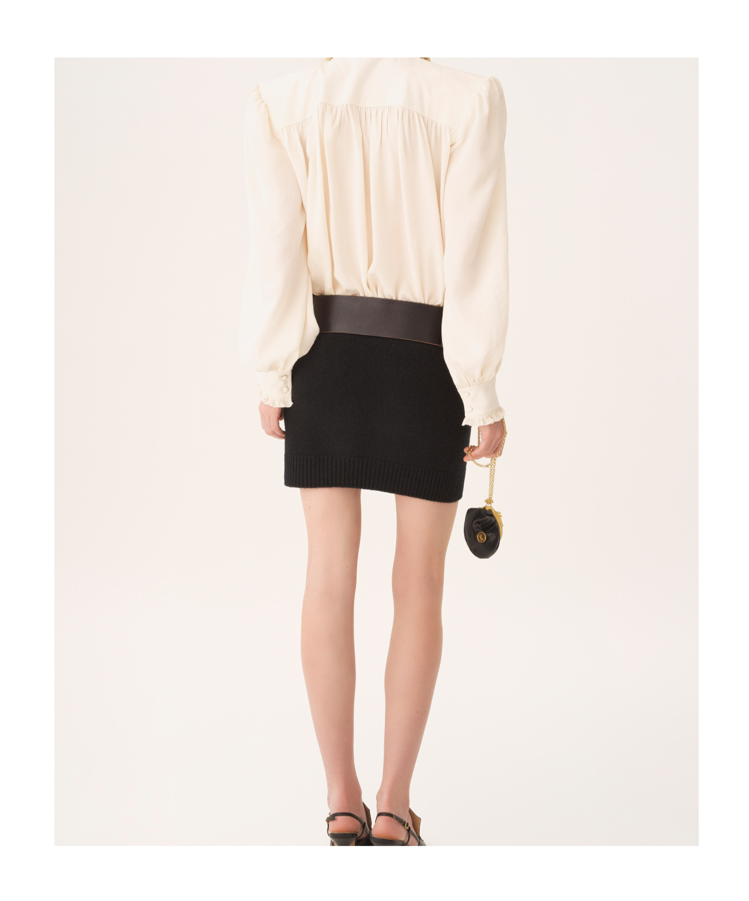 Chloé Wool And Cashmere Knitted Slim-fit Mini Skirt In Multi