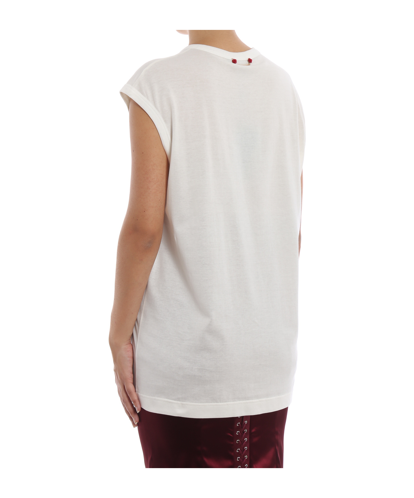 Dolce & Gabbana Floral Pattern T-shirt In White