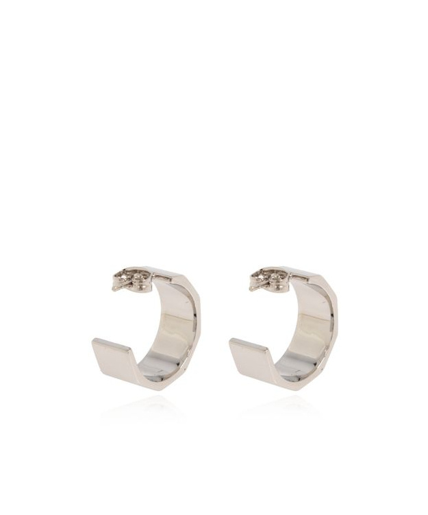 Dolce & Gabbana Dg Logo Faceted Earrings In Yellow