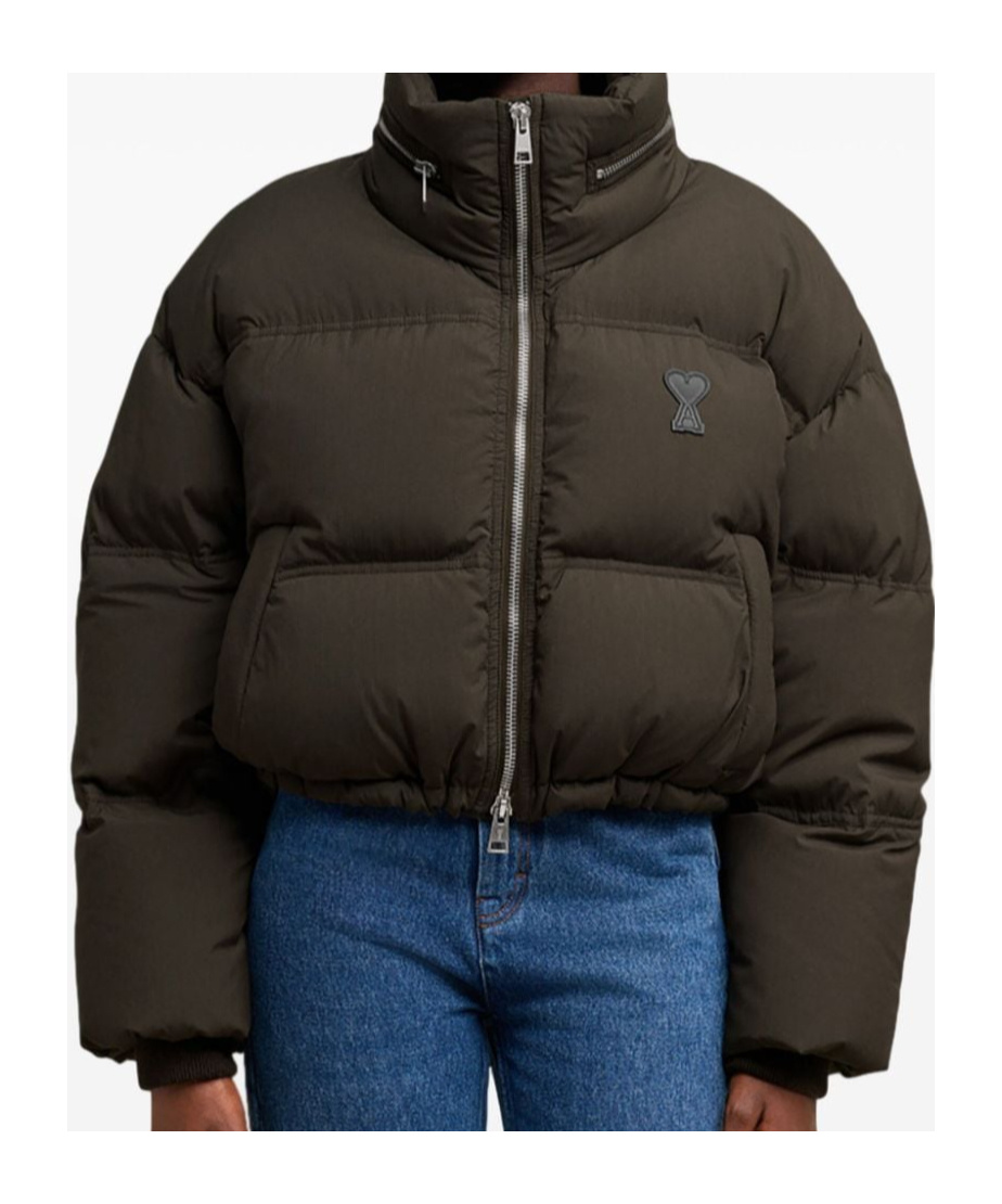 Ami Alexandre Mattiussi Long-sleeved Down Jacket In Black