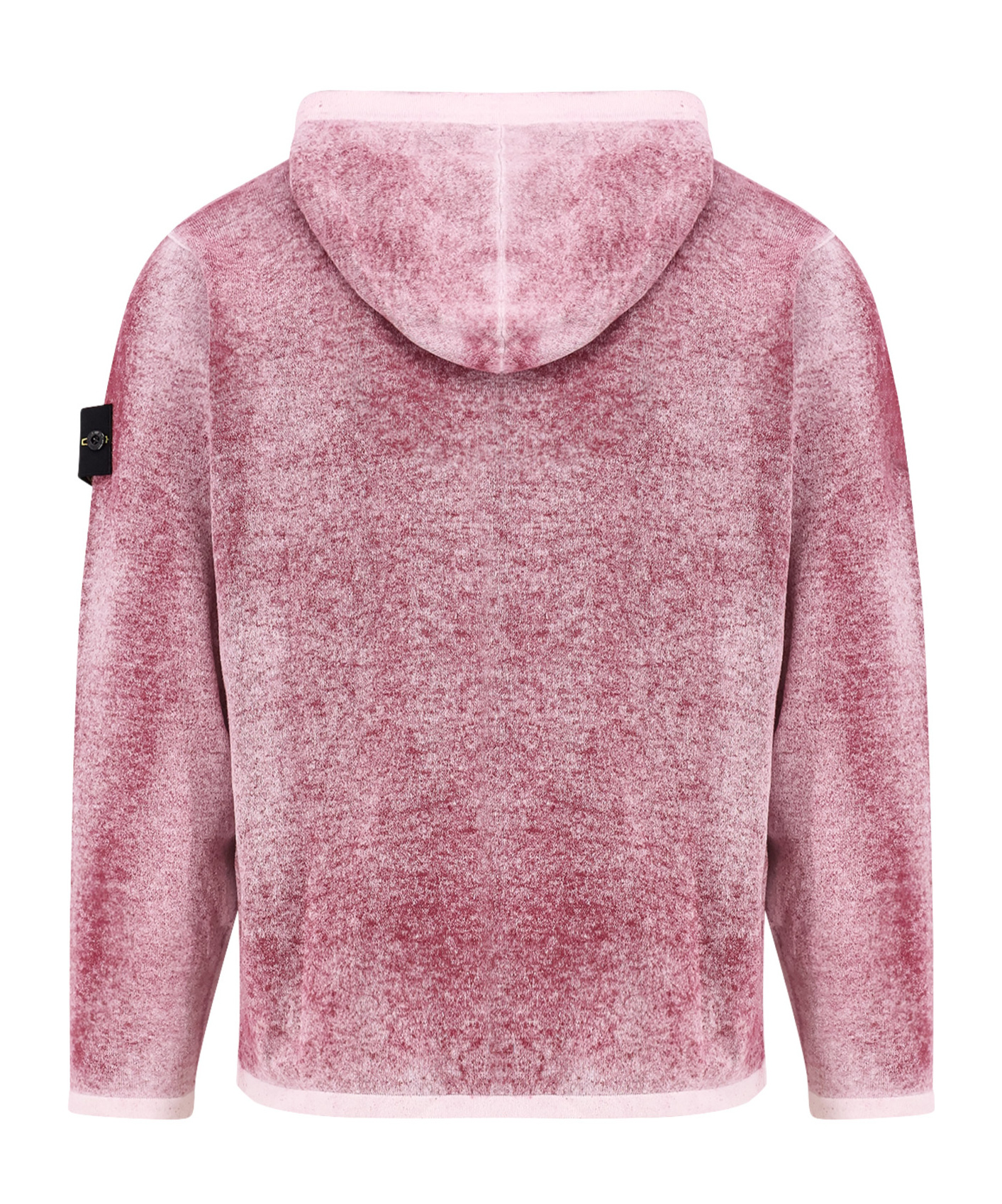 Stone Island Cotton Reversible Sweater With Iconic Logo Patch In Pink