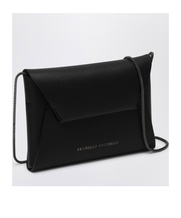 Brunello Cucinelli Flap Shoulder Bag In Black