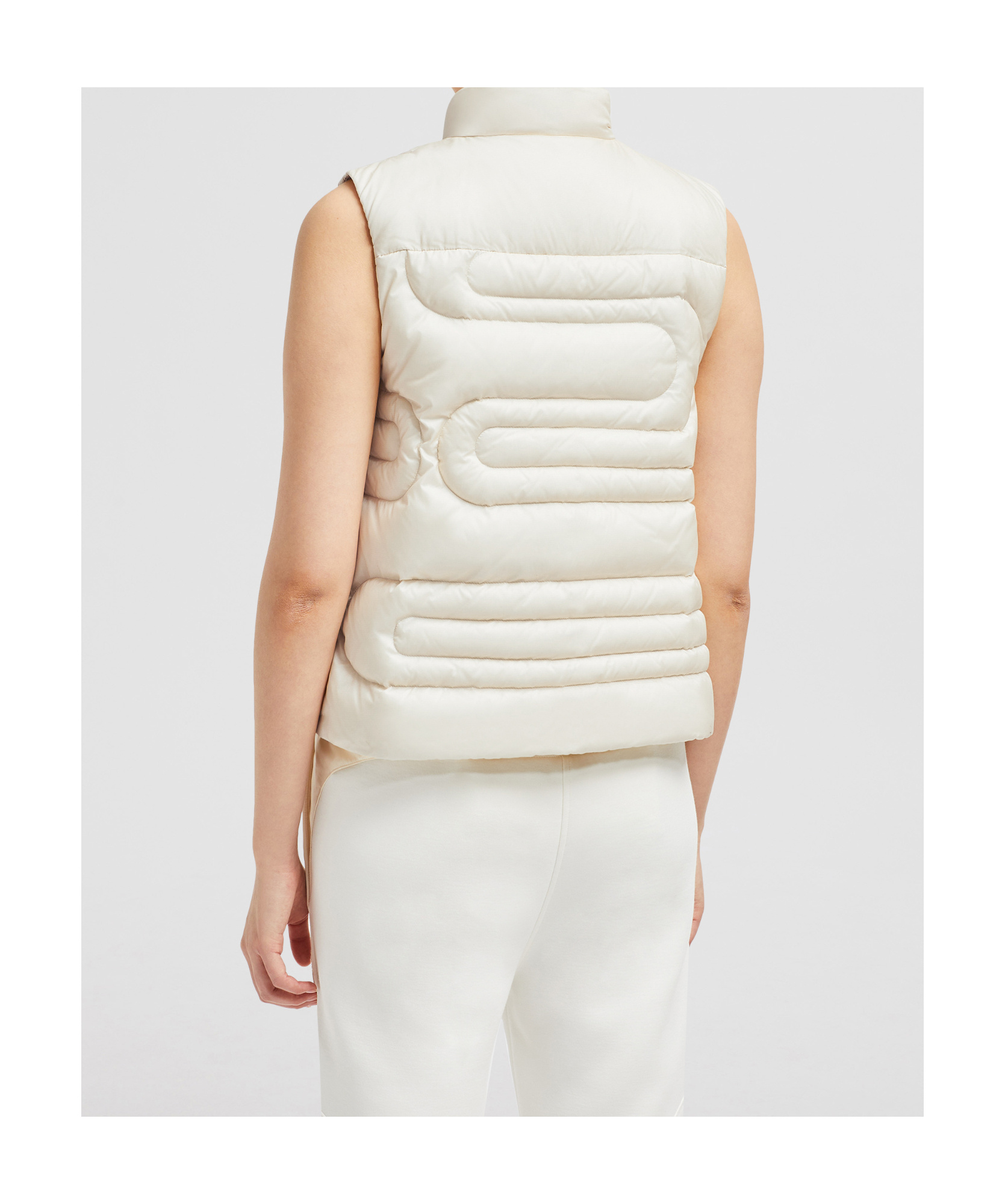 Moncler Xihu Down Vest In Nude