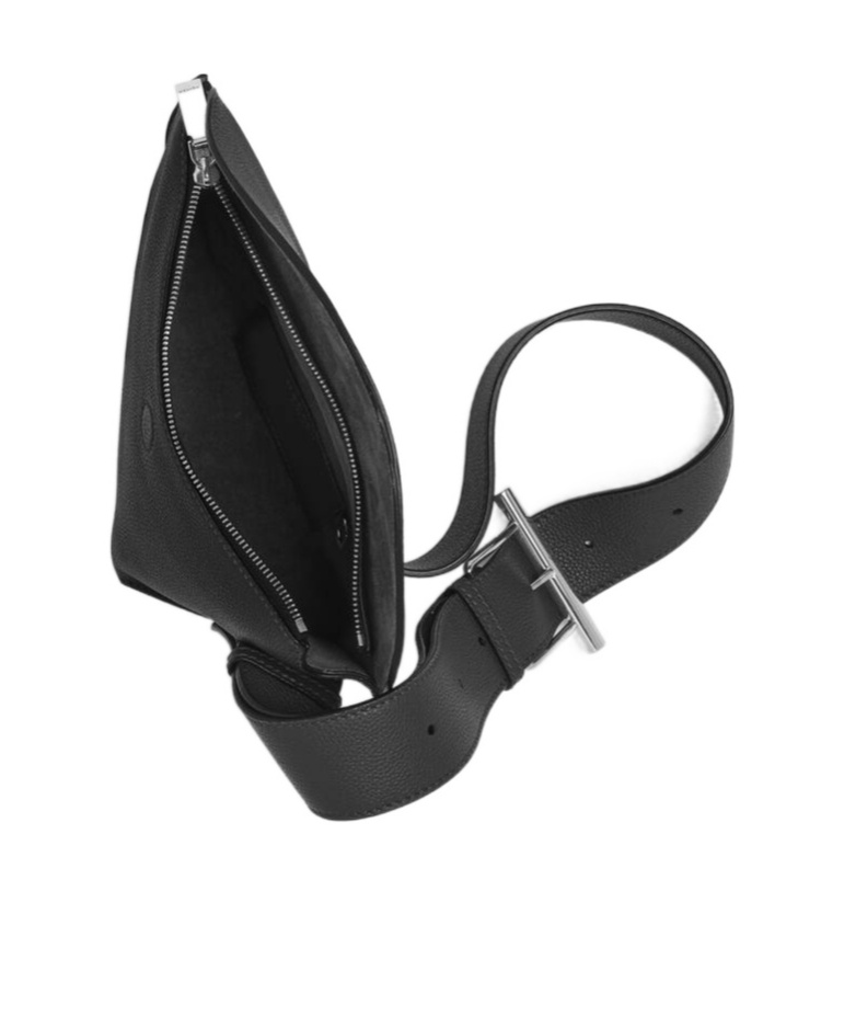 Alexander Mcqueen T-bar Sling Pebbled-leather Shoulder Bag
