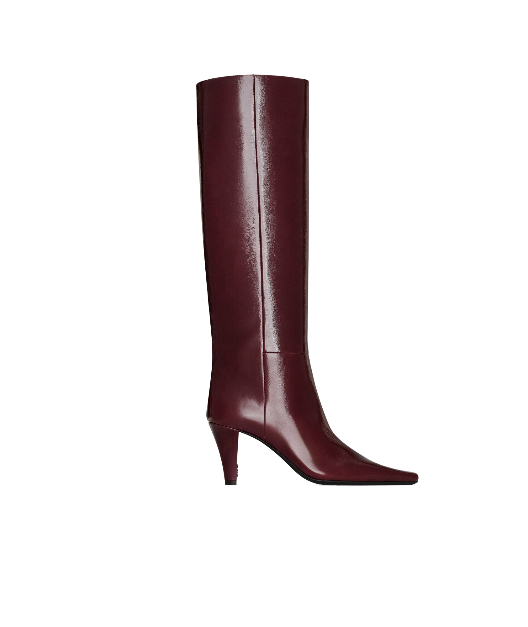 Saint Laurent Jill Boots In Smooth Leather In Brown