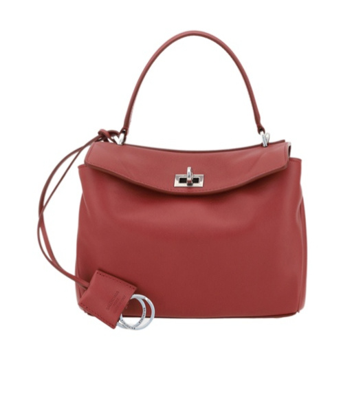 Balenciaga Leather Shoulder Bag In Red