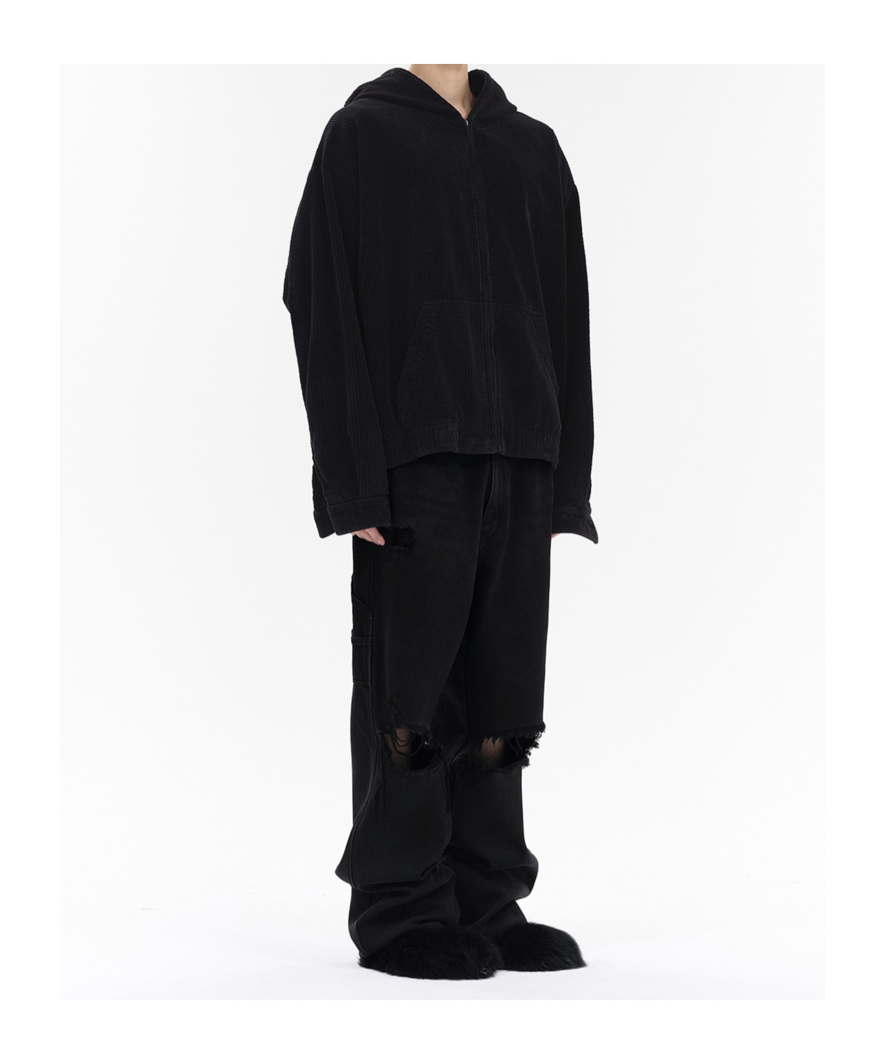 We11 Done Ripped Jeans In Black