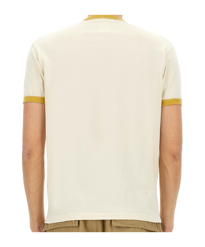 Dsquared2 Logo Printed Crewneck T-shirt In White