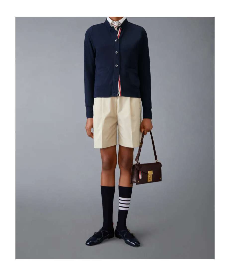 Thom Browne Belt-loop Shorts In Multicolor