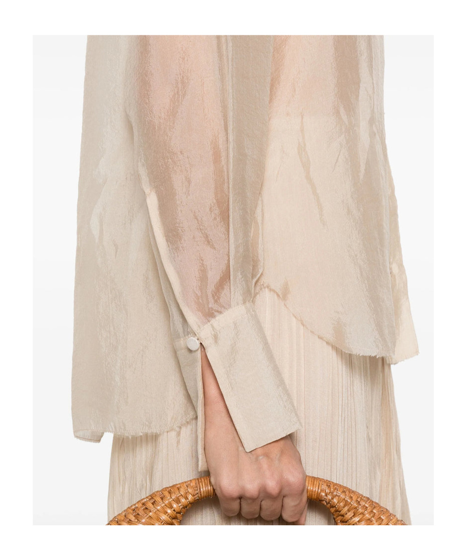 Forte Forte Organza Button-front Shirt In Neutral