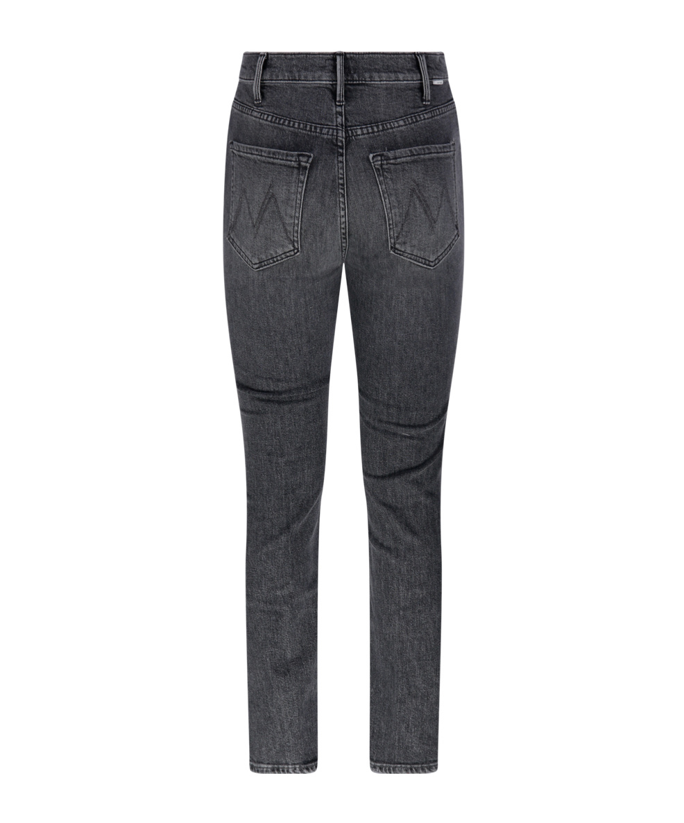 Mother The Hustler Flood High-waisted Jeans In Blue