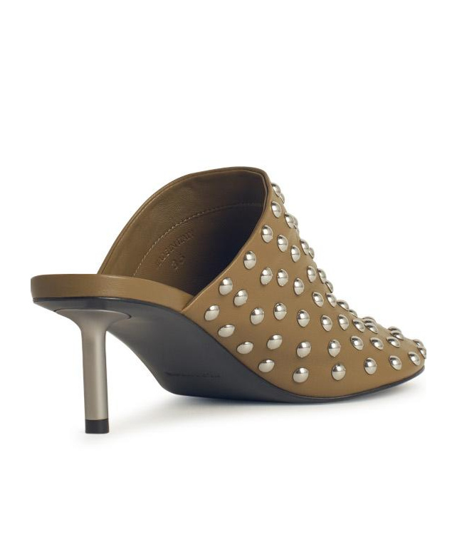 Jil Sander Rivet Muller Shoes In Brown