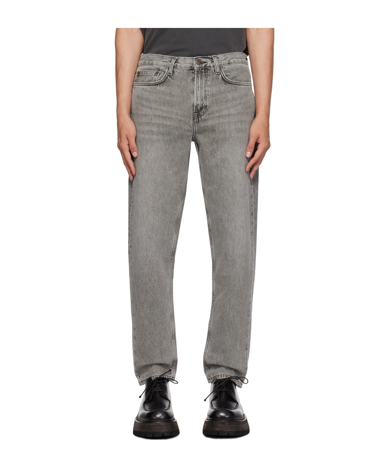 Samsoe & Samsoe Denim Trousers With Belt Loops