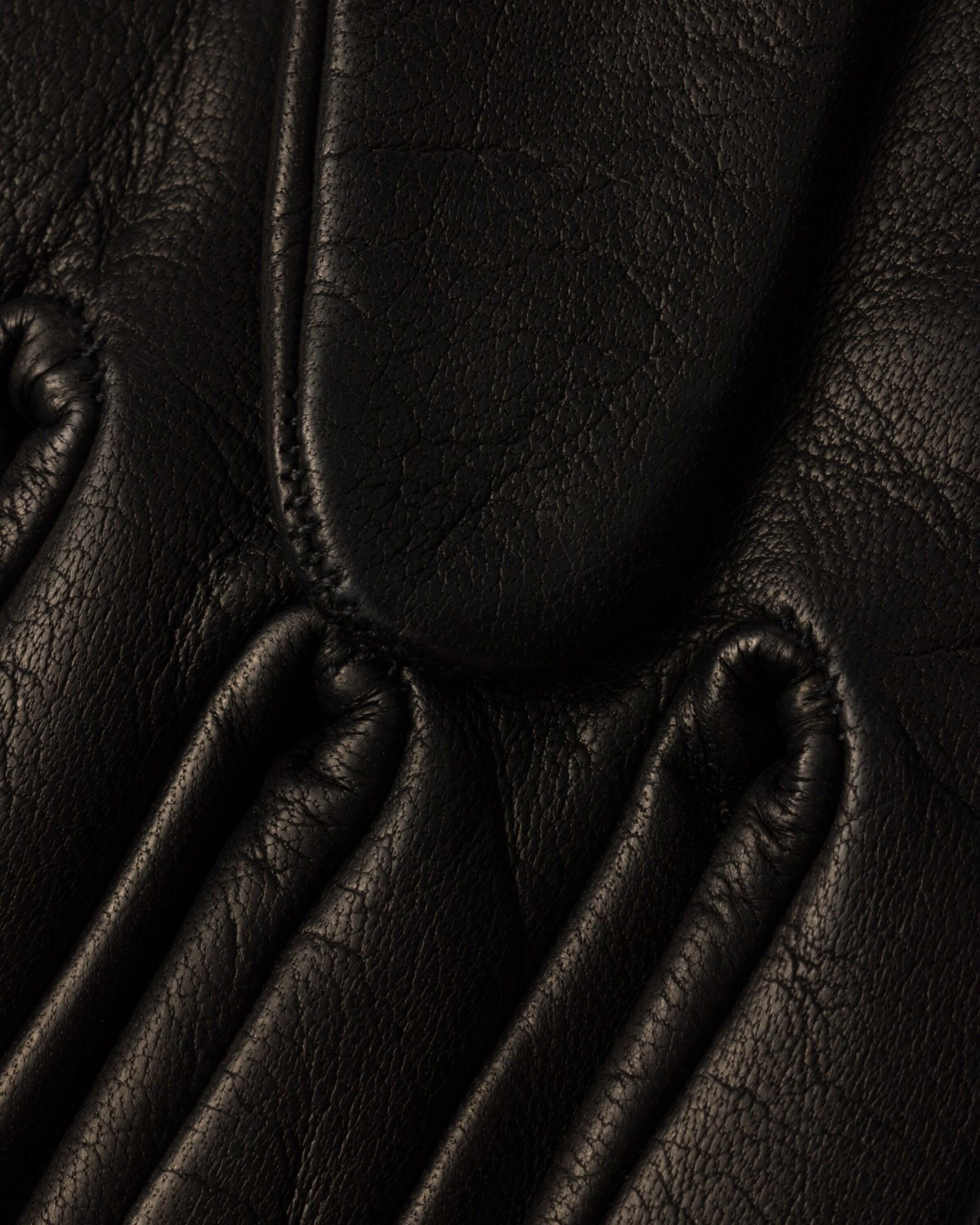 Prada Nappa Leather Gloves In Black