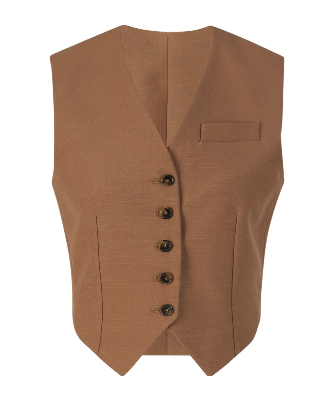 Stella Mccartney Sleeveless Vest In Brown