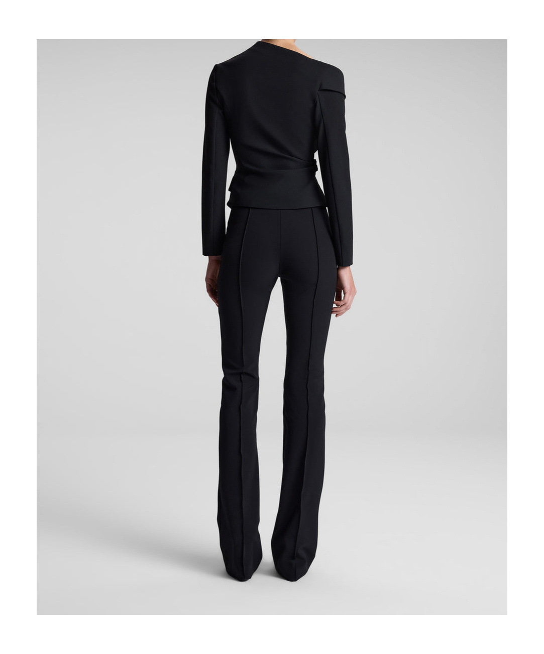 A.l.c Skyla Asymmetric Wrap Top In Black