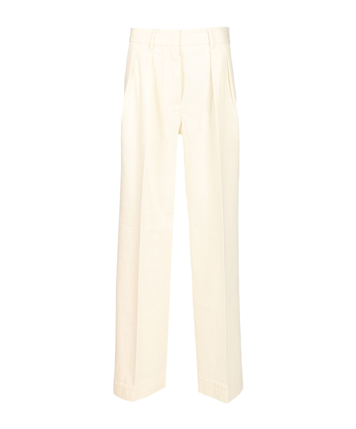 Forte Forte Belt Loops Slacks In White