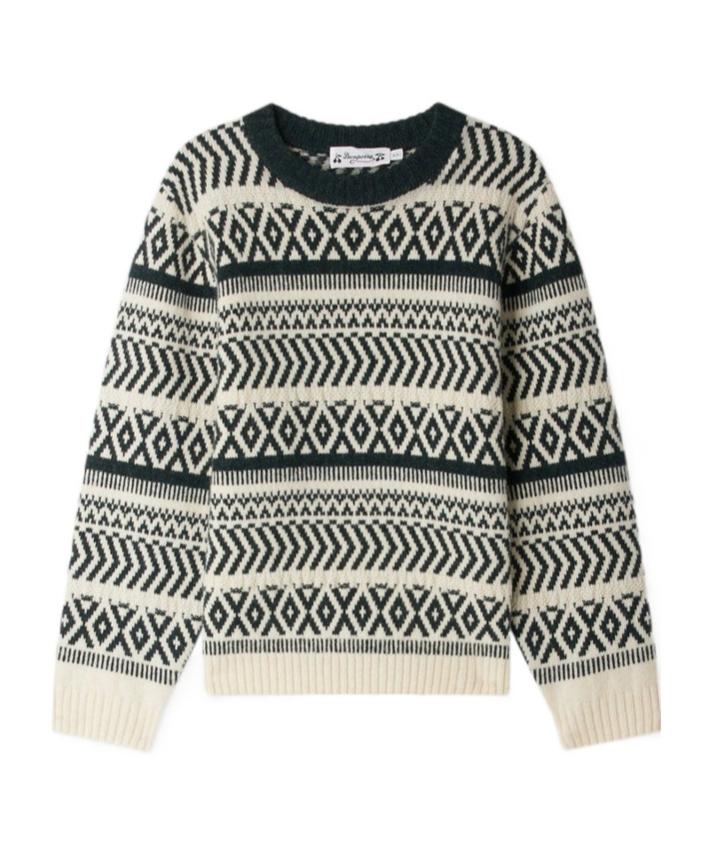 Bonpoint Jasiel Fair Isle-pattern Wool Sweater In Black