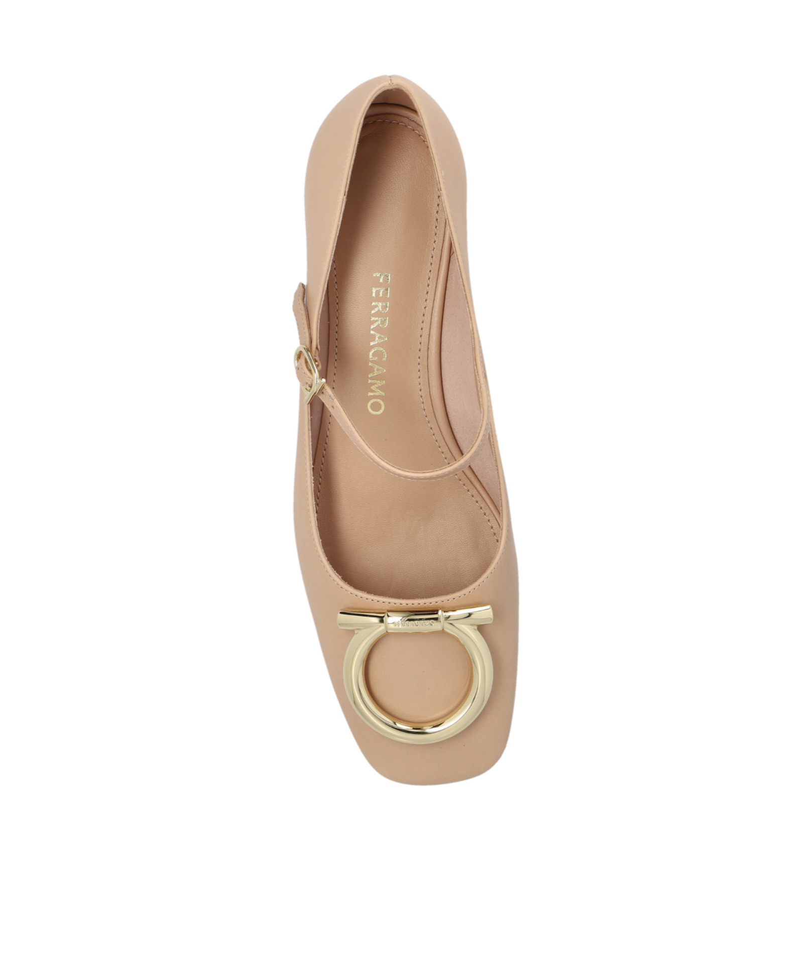Ferragamo 'marry' Heel In Neutral