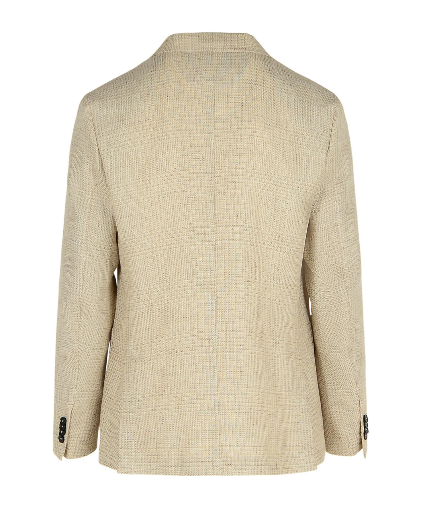 Shop Zegna Drop 7 Single-breasted Blazer In Nude