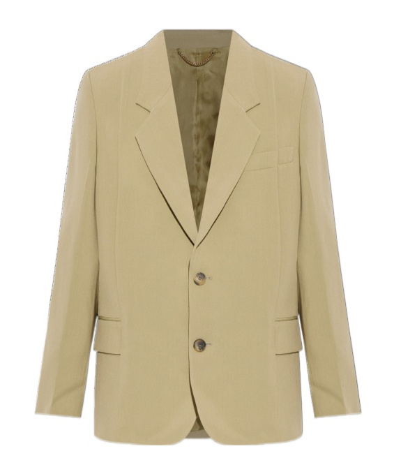 Victoria Beckham Notched-lapel Single-breasted Jacket In Brown