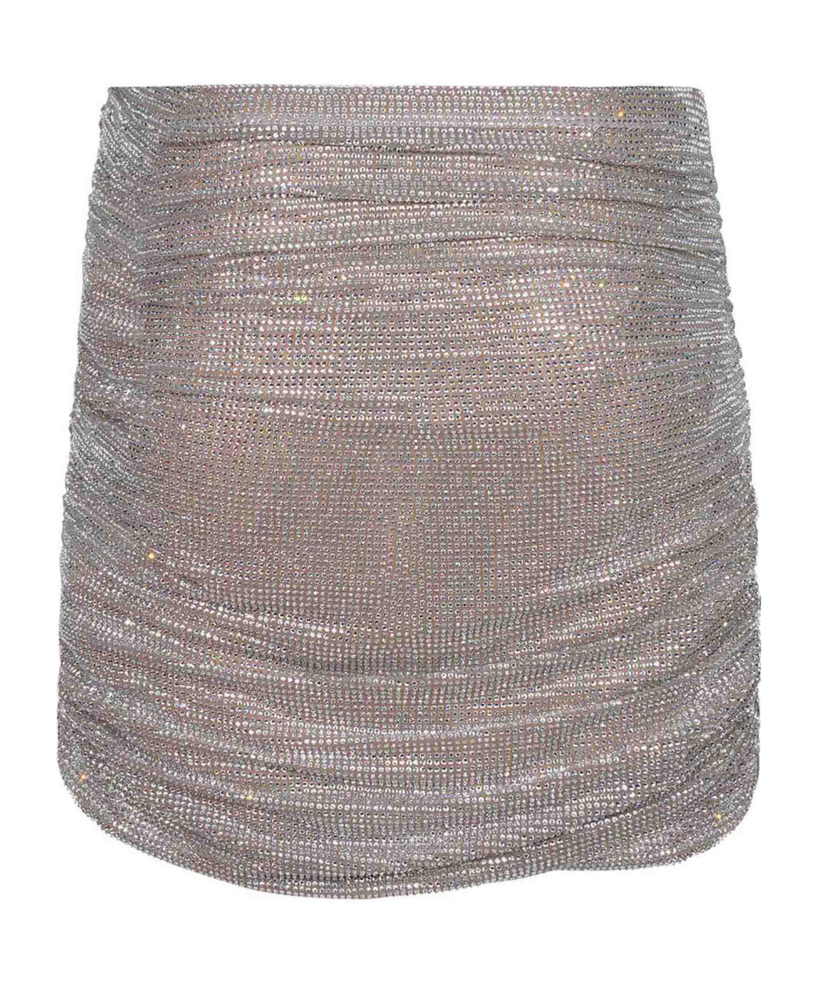 Giuseppe Di Morabito Crystal Embellished Skirt In Gray