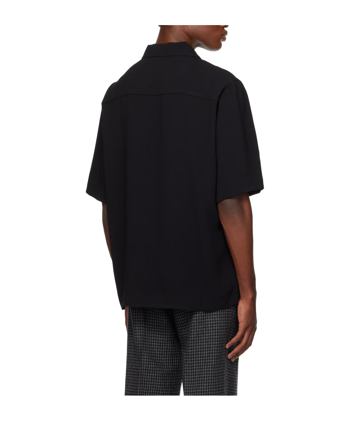 Nanushka Niklas Bouclé-crepe Shirt In Black