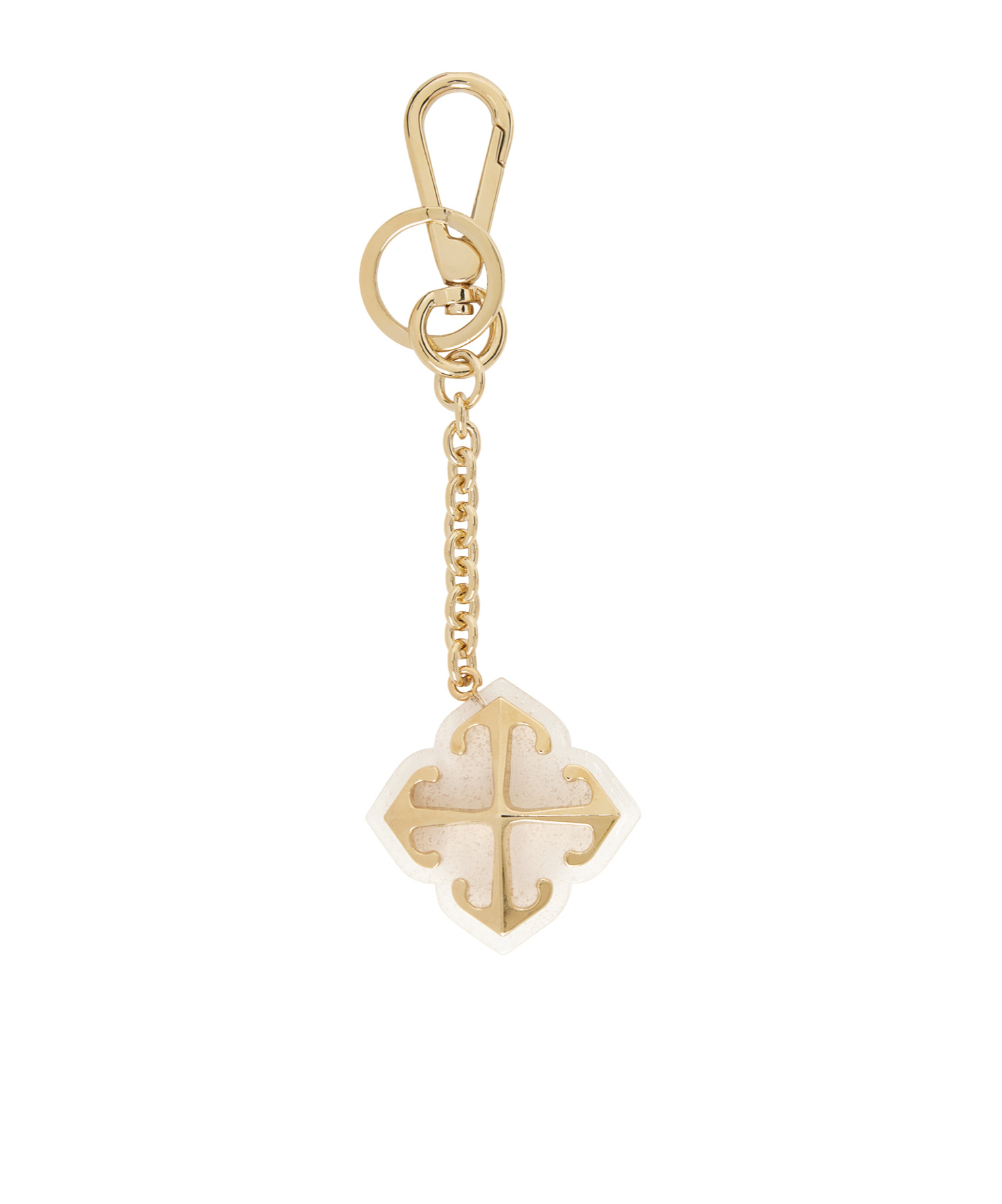 Off-white Jitney Arrows-charm Keyring In Brown