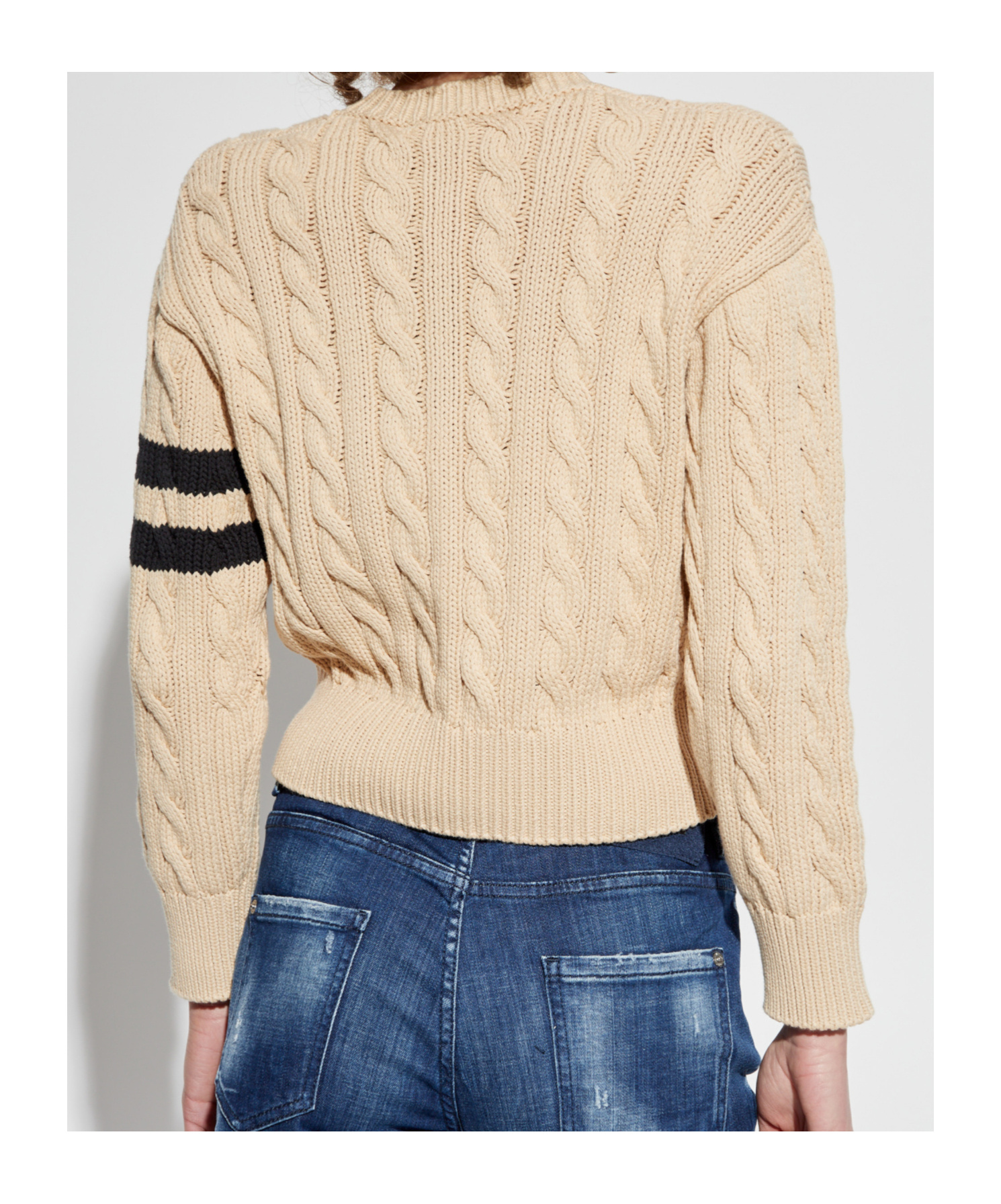 Dsquared2 Long-sleeved Sweater In Nude