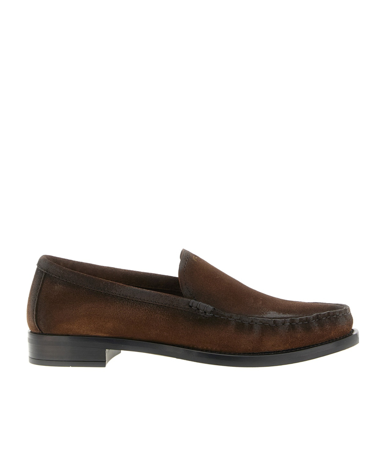 Prada Round-toe Loafers In Brown
