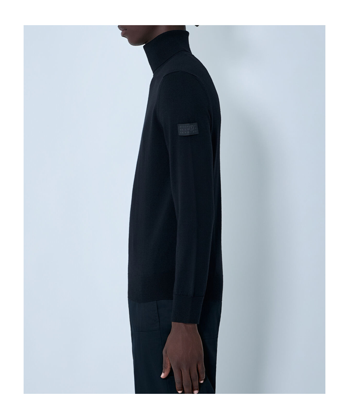 Mm6 Maison Margiela Wool-blend Sweater In Black