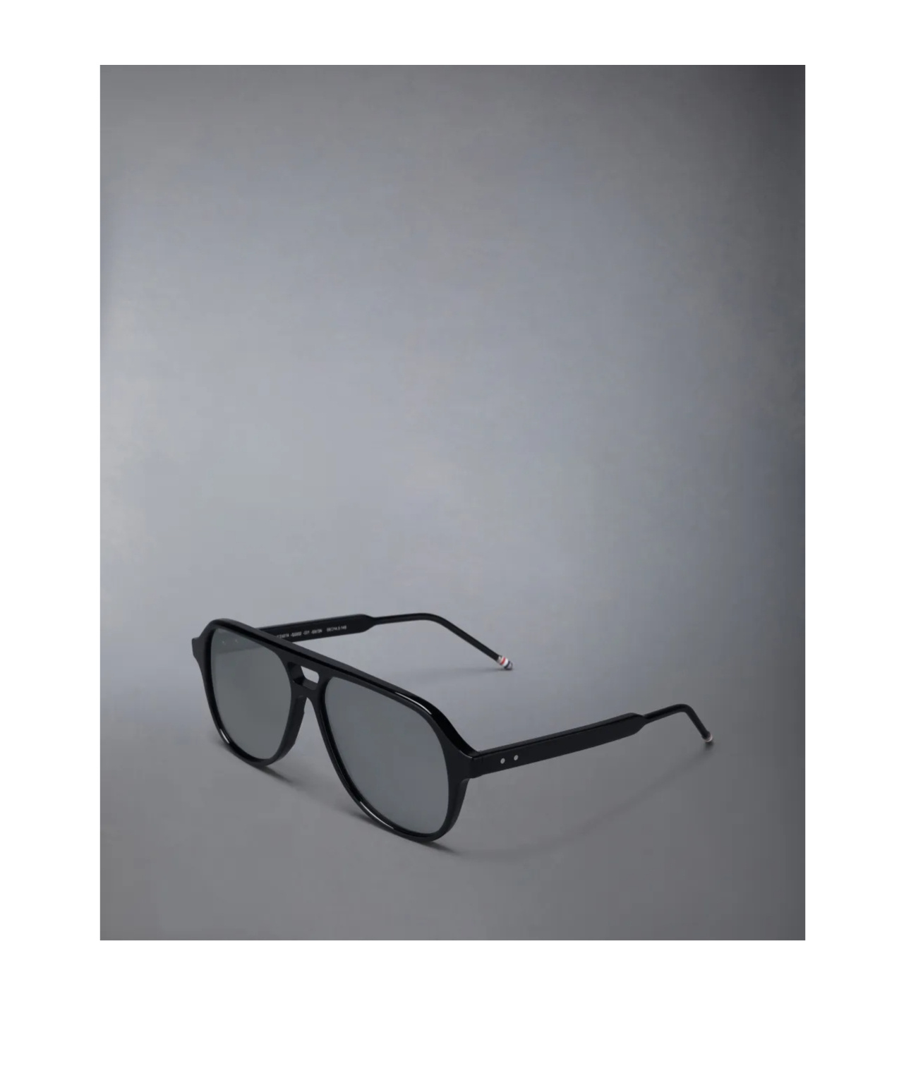 Thom Browne Acetate Aviator Sunglasses In Black