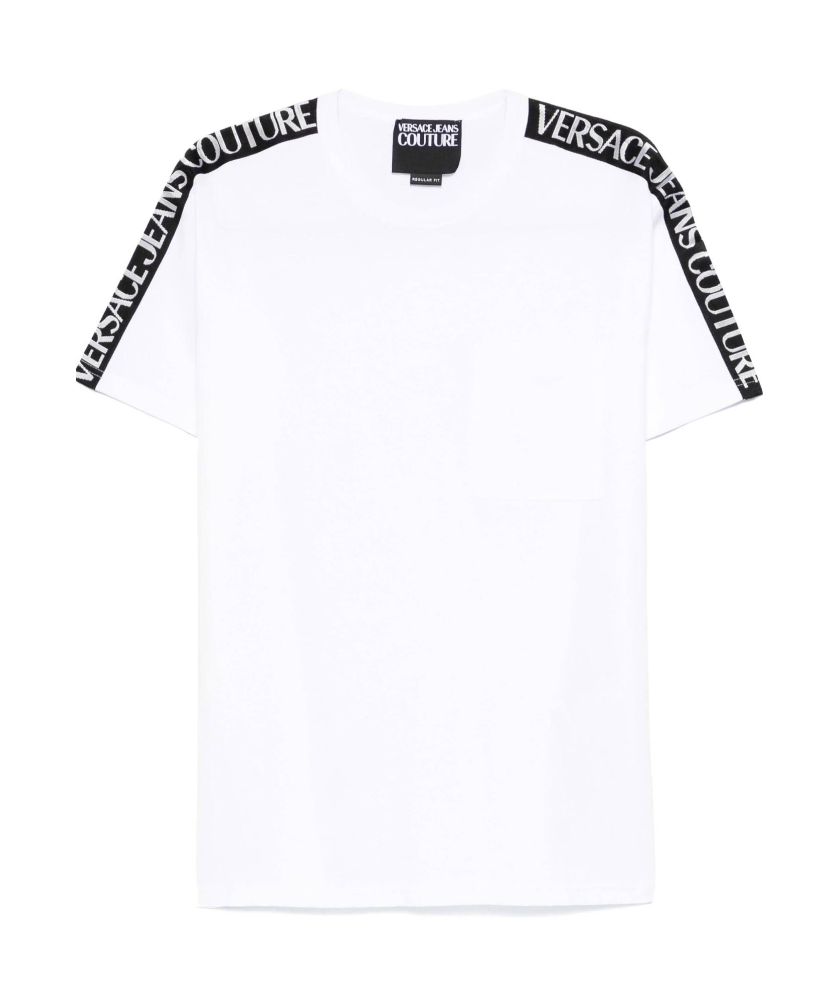 Versace Jeans Logo-tape Detailing T-shirt In White