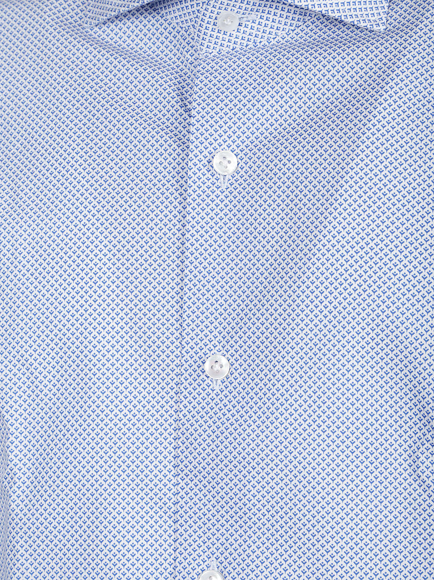 Barba Napoli Long Sleeve Neck Shirt In White