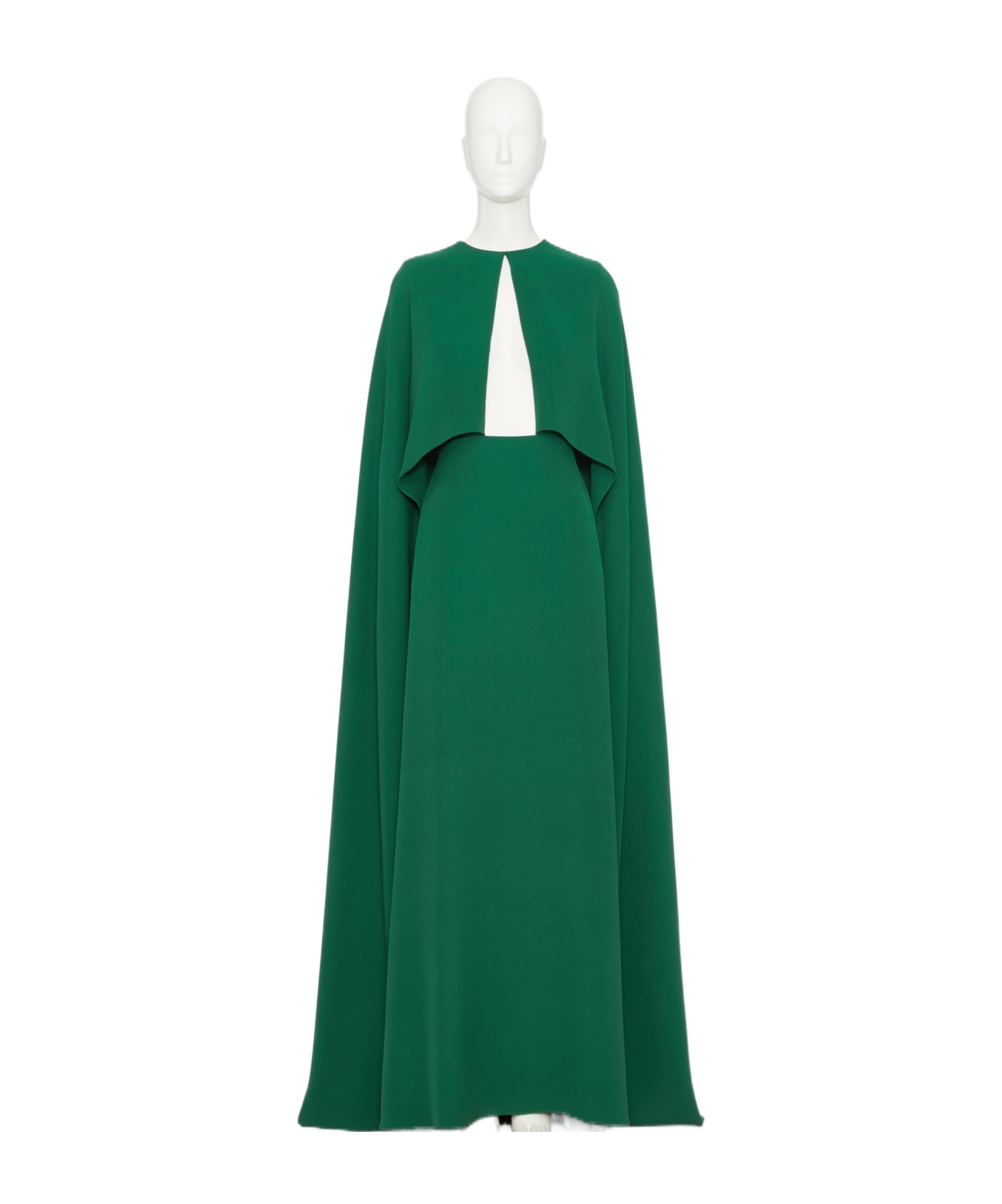 Valentino Cape Style Dress In Green
