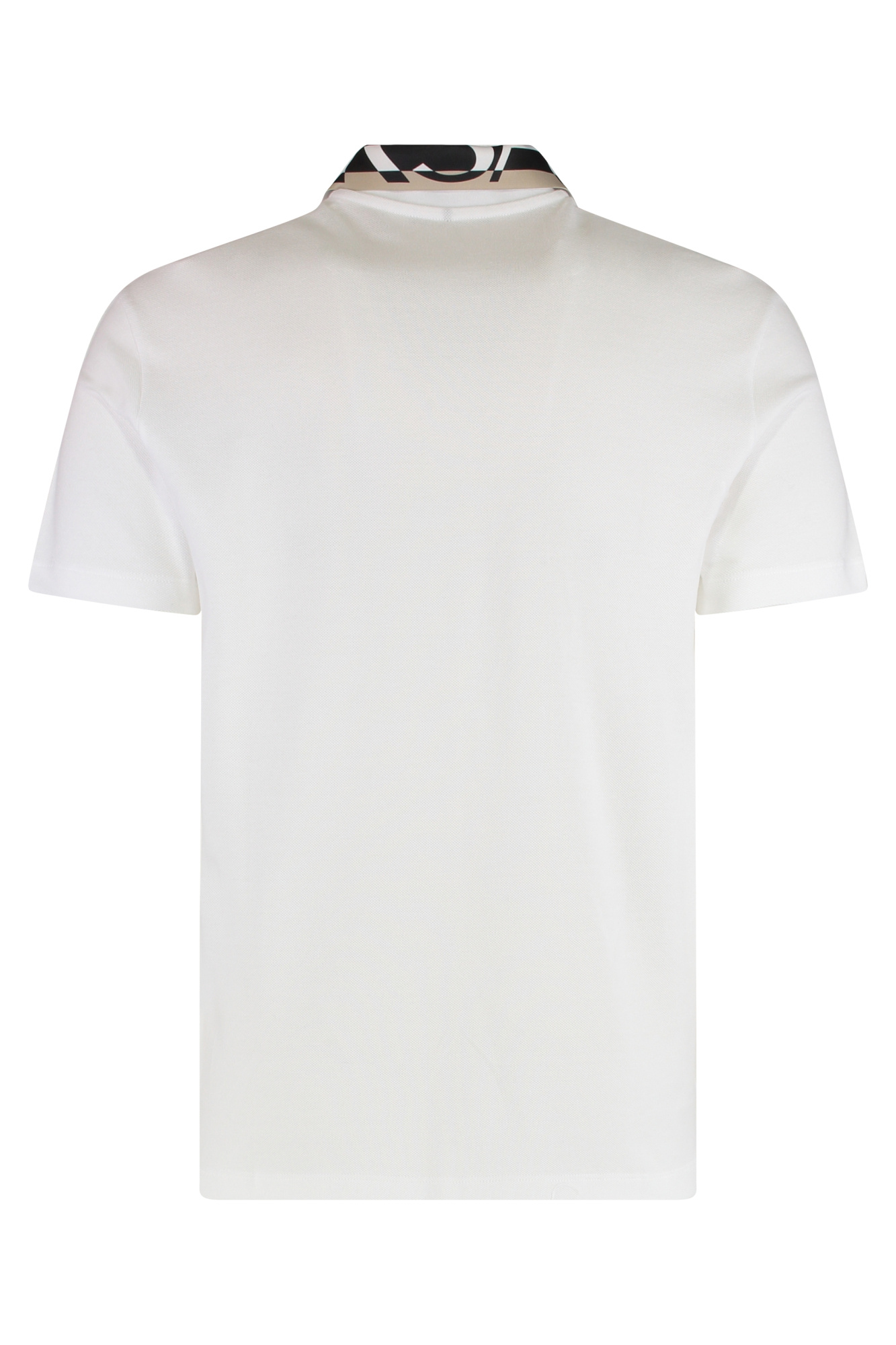 Versace Short-sleeved Polo Shirt In White