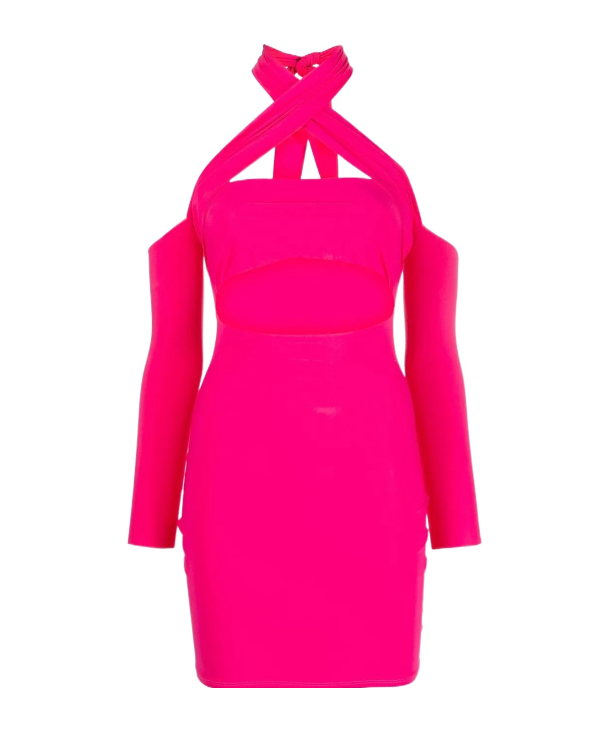Amazuìn Romy Twist Cutout Dress In Orange